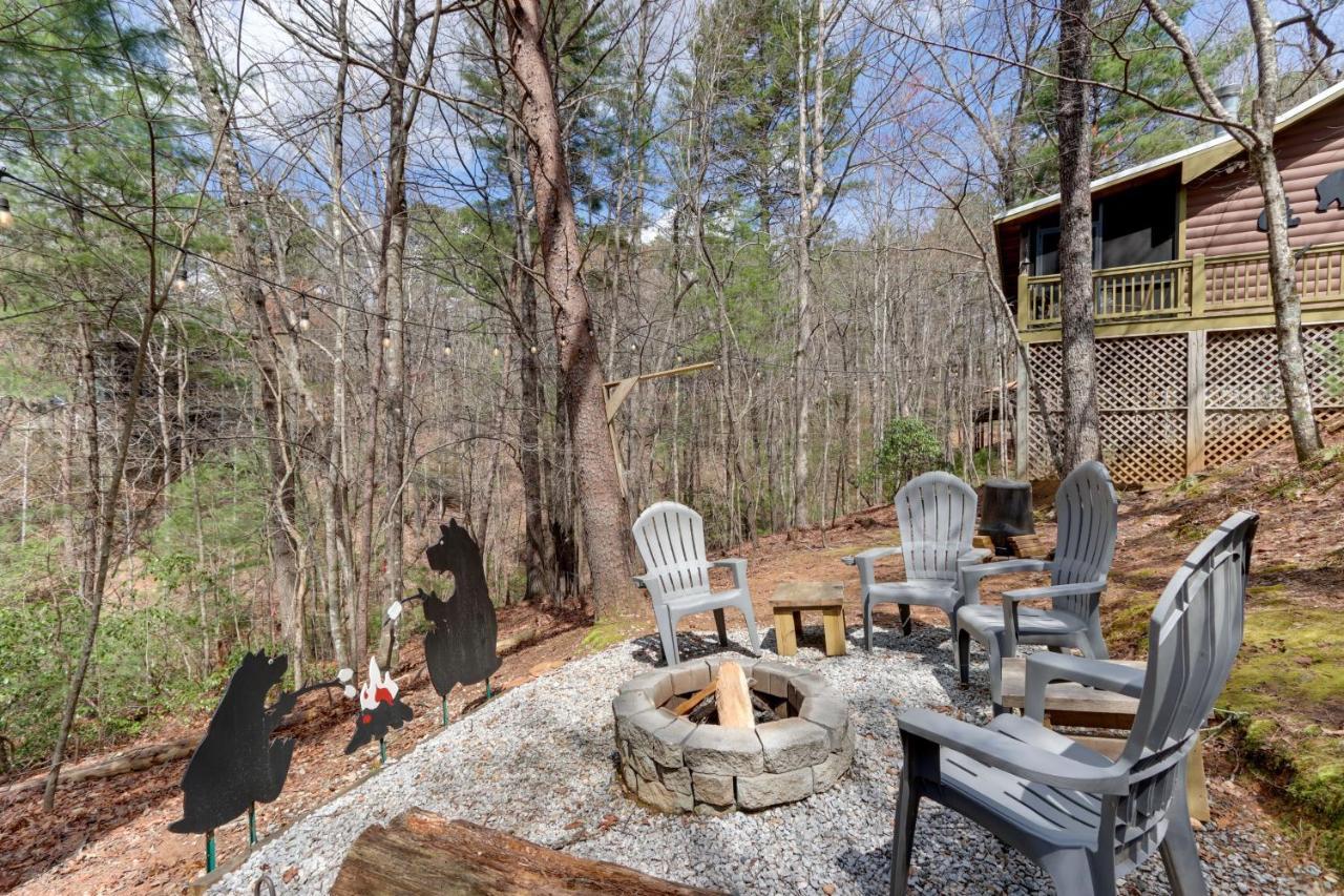 Blue Ridge Cozy Cabin In The Woods With Hot Tub! ภายนอก รูปภาพ